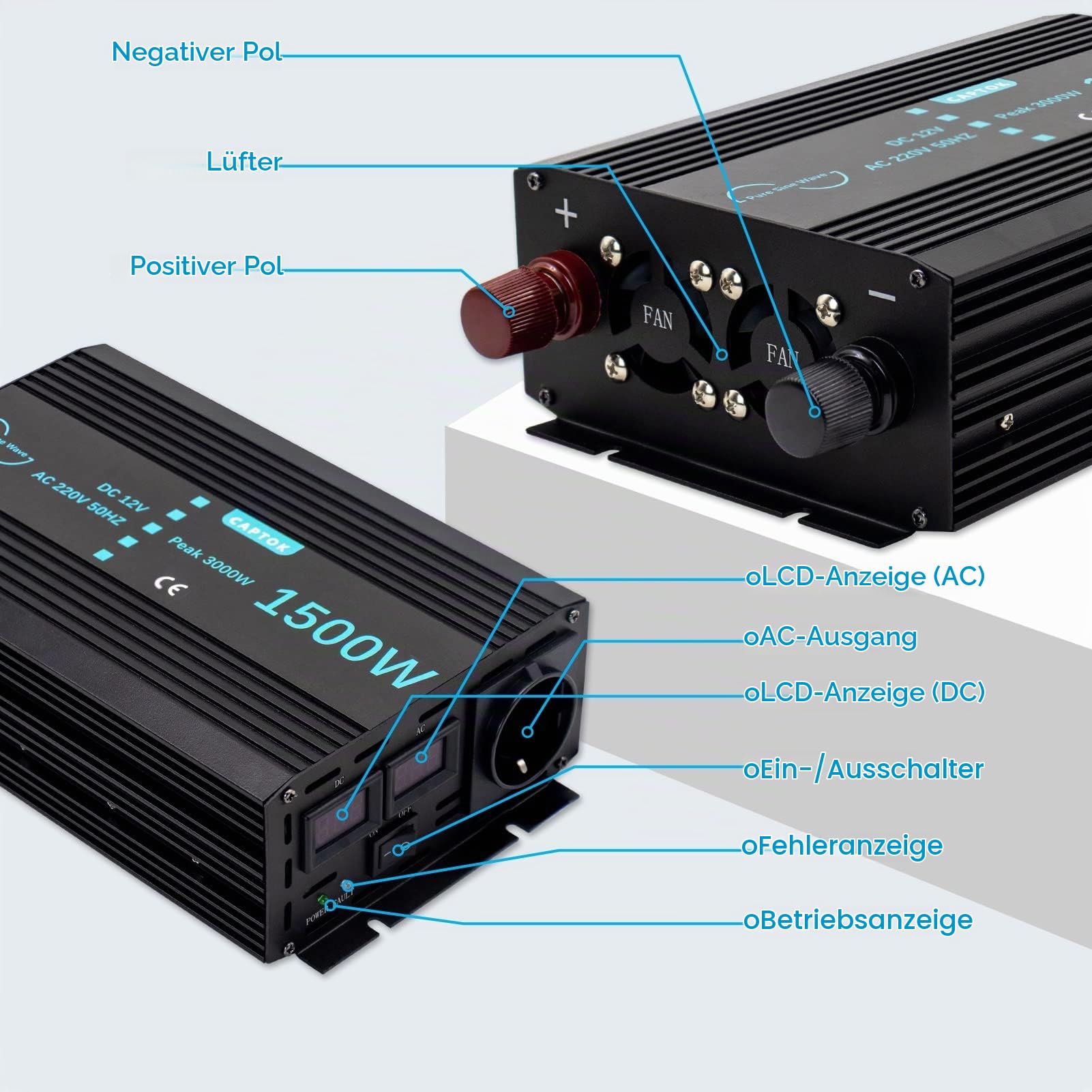 captok-pure-sine-inverter-wechselrichter-1500w-doppel-lcd-12v image 4