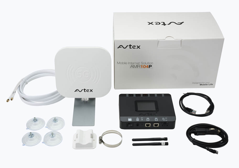 avtex-amr104p-wifi-router-dual-sim-lte-wlan-wohnmobil-display image 1