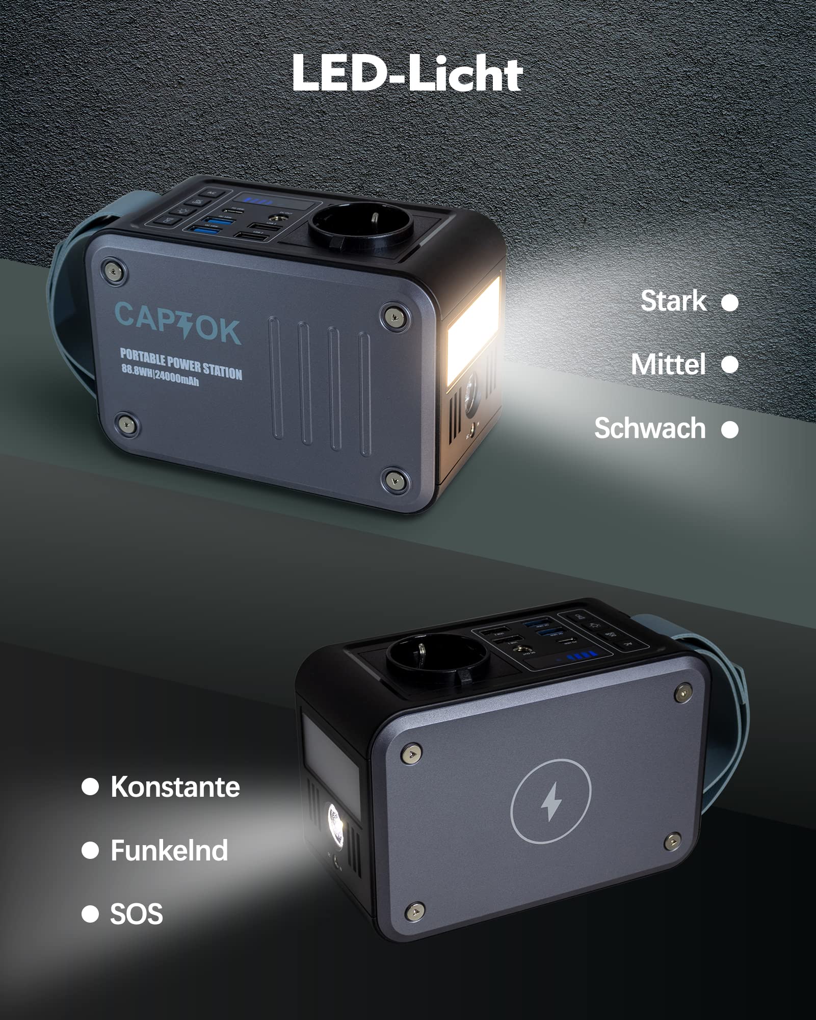 captok-power-bank-powerstation-88-8wh-230v-steckdose-120w-peak image 4