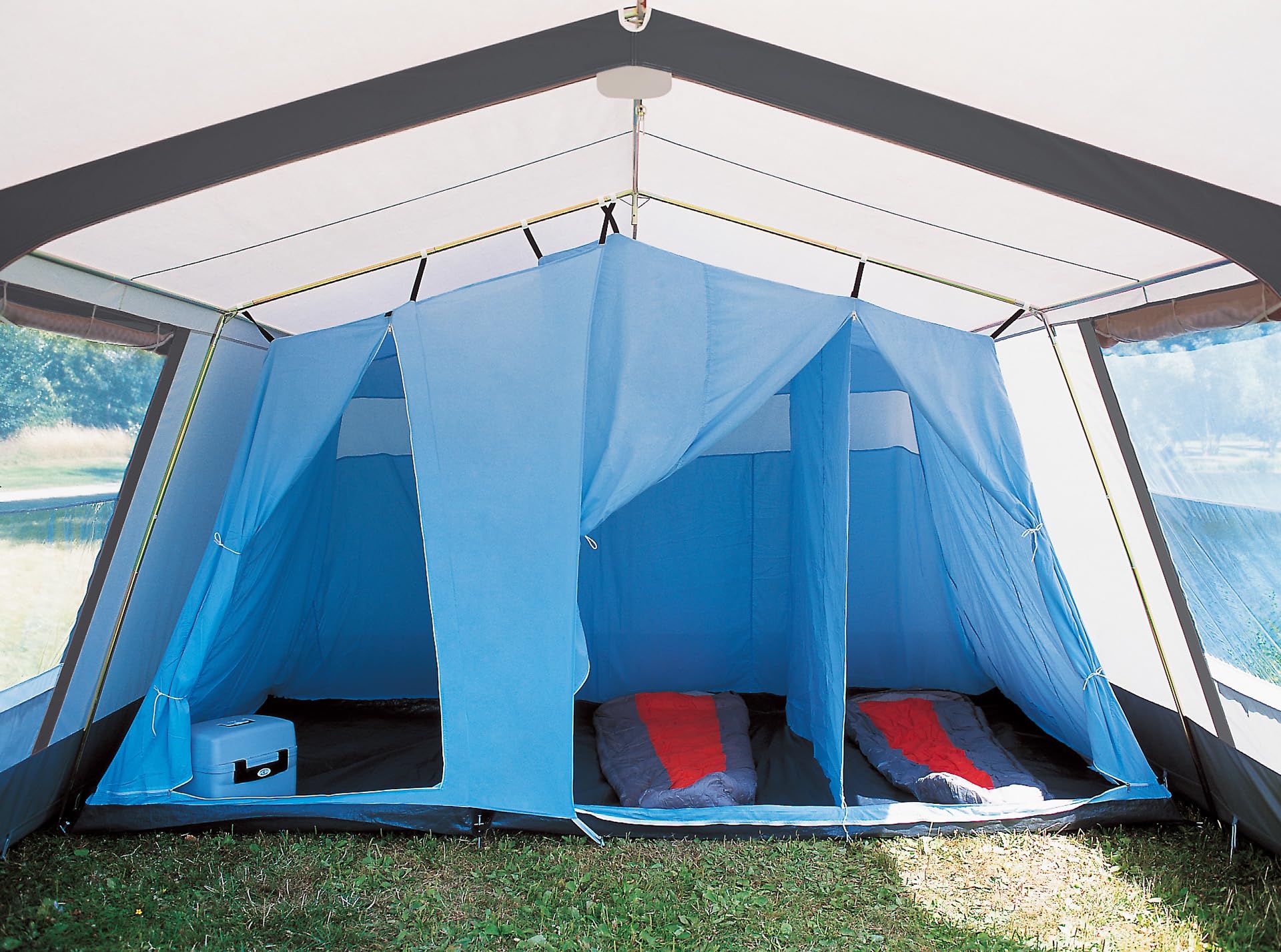 dwt-villa-ii-campingzelt-4-personen-steilwandzelt-grau image 4
