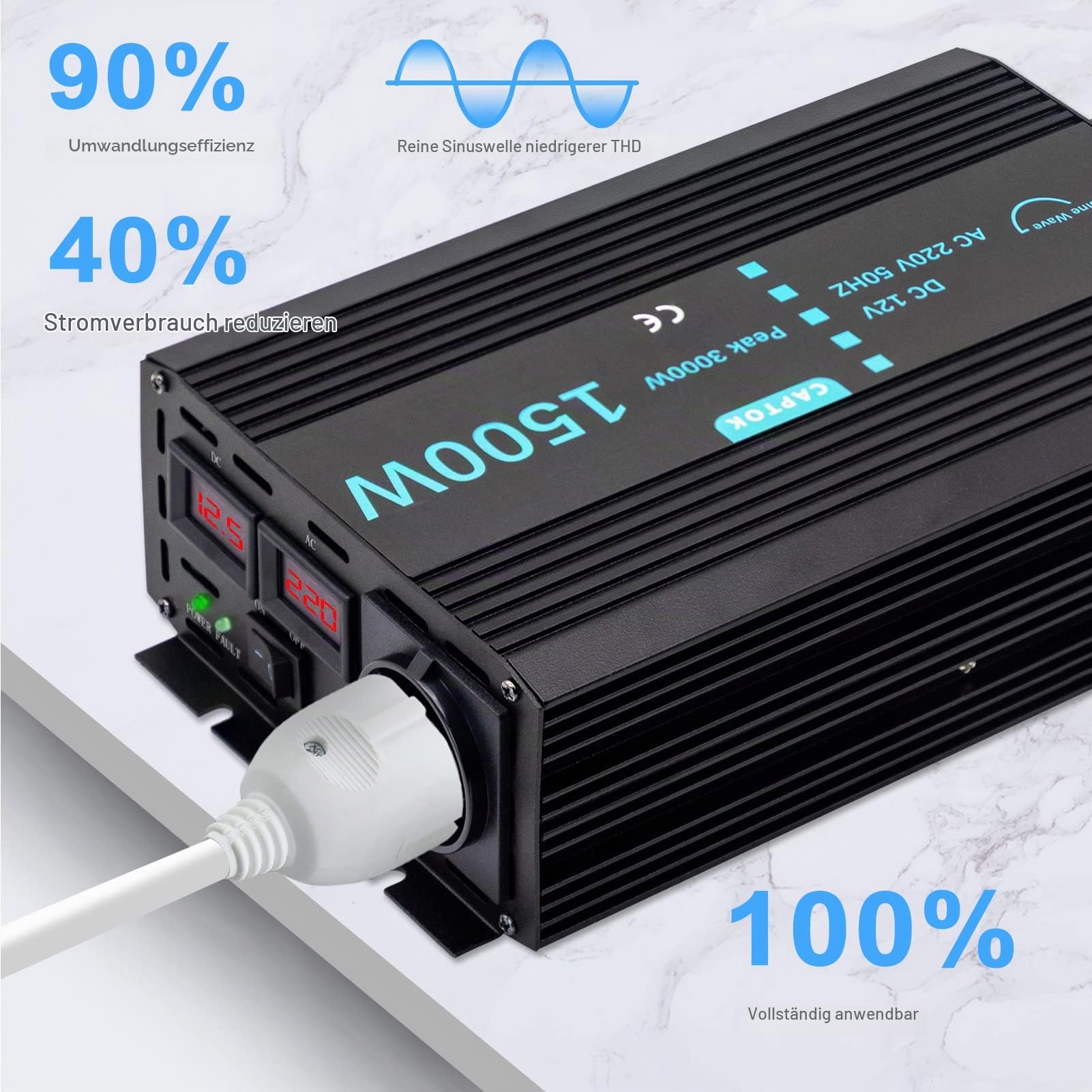 captok-pure-sine-inverter-wechselrichter-1500w-doppel-lcd-12v image 3